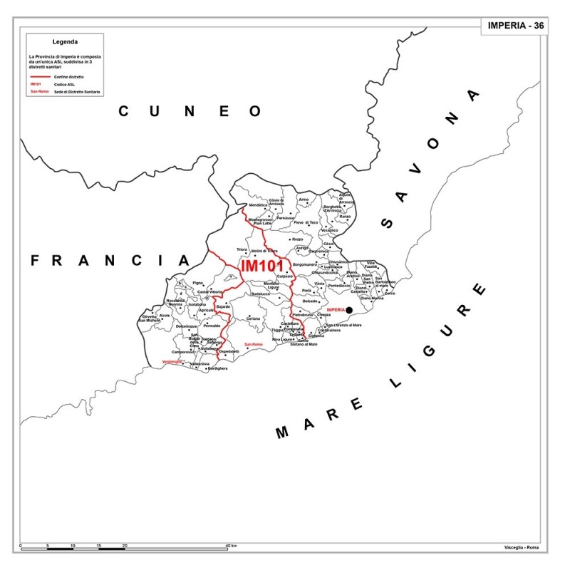 Atlas of Italy provinces ASL North on CD
