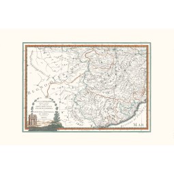 Carta antica Alta Lombardia terzo foglio 1791