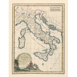 Carta antica dell'Italia 1800