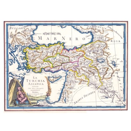 Carta geografica  antica della Turchia asiatica 1797