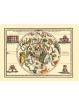 Antique map of the southern celestial planisphere 