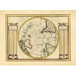 Carta antica dell'Emisfero Terrestre Meridionale 1789