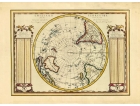 Carta geografica antica dell'Emisfero Terrestre Meridionale 1789