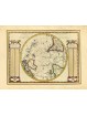 Antique map of Earth's southern hemisfere