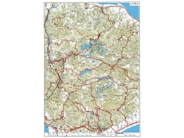 Tourist road map of Sila