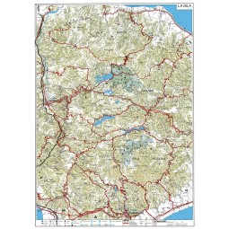 Tourist road map of Sila