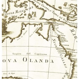 Antique map of New Holland and New Guinea