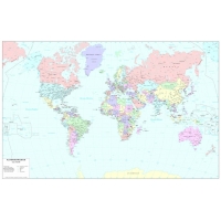 Political map of the world cm 110 x 70