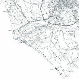 Road map of province of Rome 