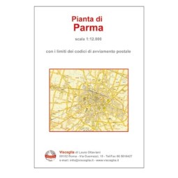 Plan of Parma, with postal codes
