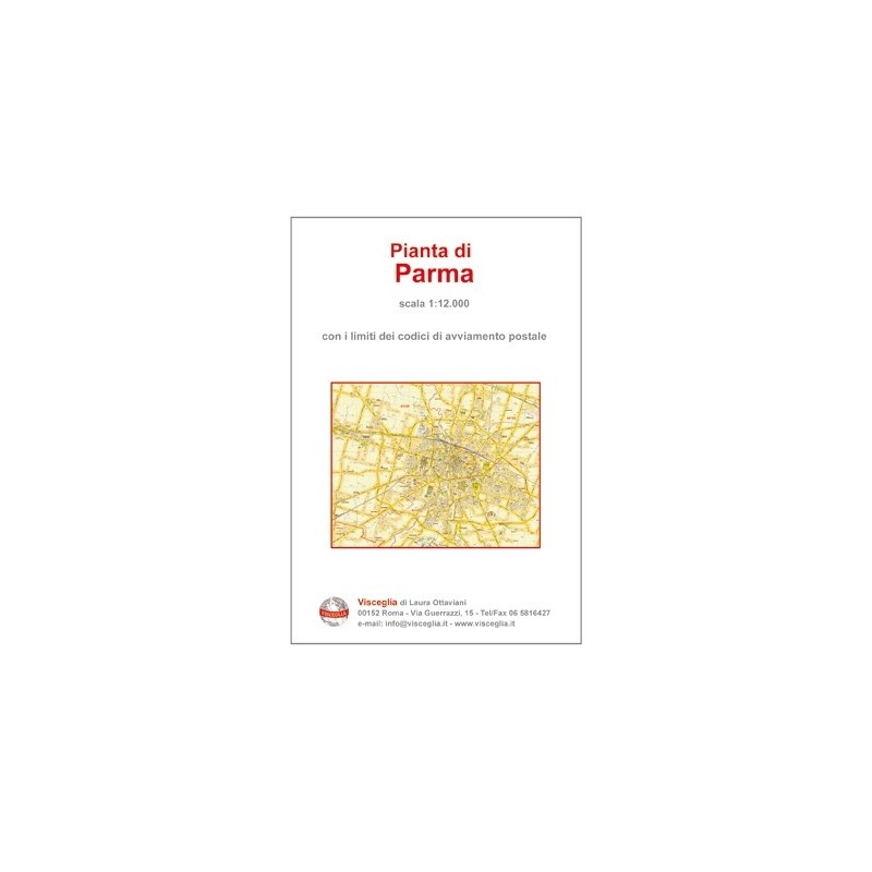 Plan of Parma, with postal codes