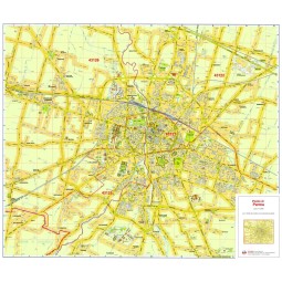 Plan of Parma, with postal codes