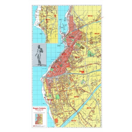 Mappa della Città di Reggio Calabria con CAP