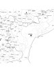Map of Veneto with postal codes