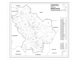 Carta geografica Regione Basilicata