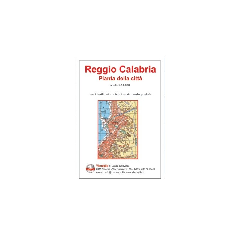 Plan of Reggio Calabria with postal codes