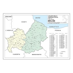 Map of Basilicata with postal codes