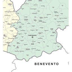 Map of Basilicata with postal codes