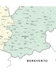 Map of Basilicata with postal codes