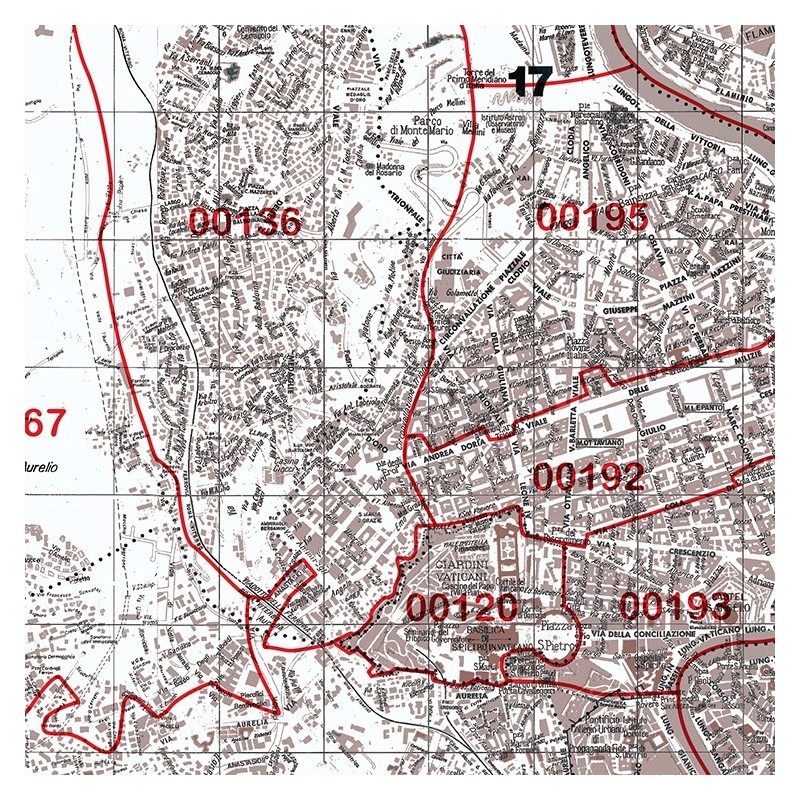 Planimetria di Roma antichizzata cap