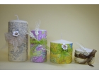 Candele con carte geografiche personalizzate