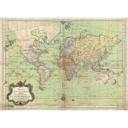 Carta antica del Mondo 1775