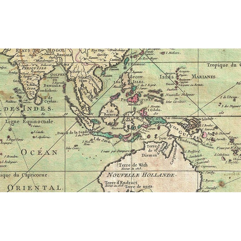 Antique map of Italy