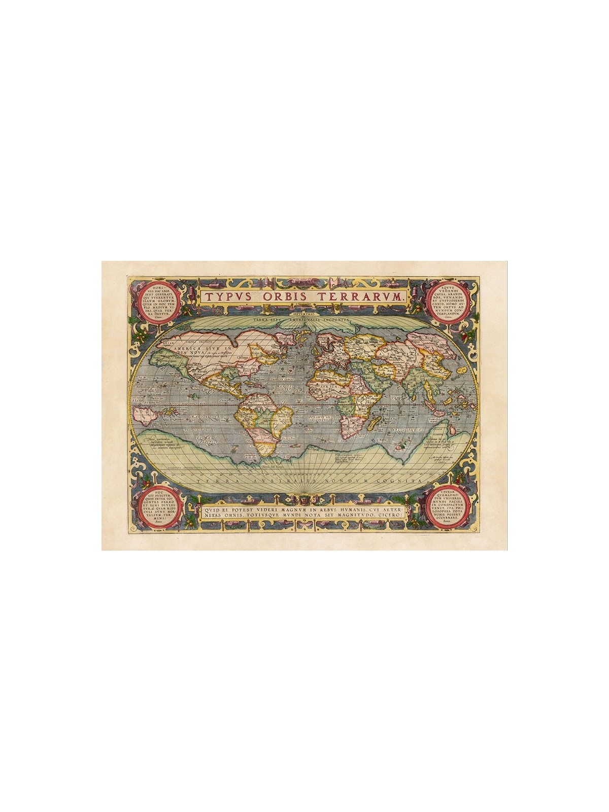Antique map of Italy