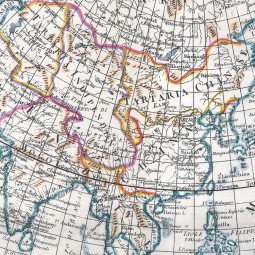 Antique map of Asia