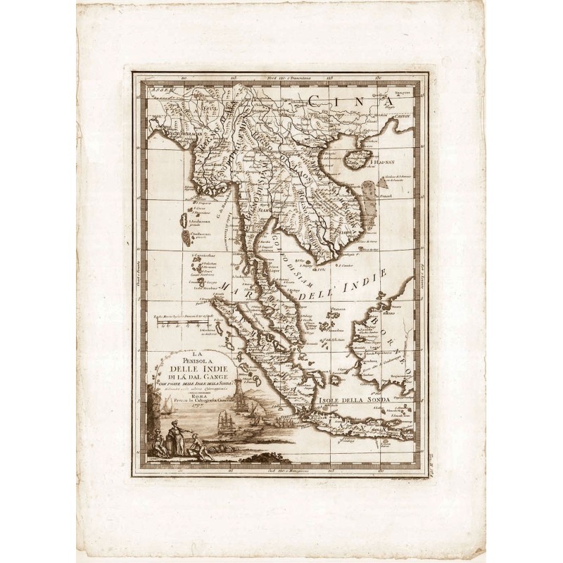 Antique  map of the peninsula of India