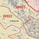 Plan of Verbania, with postal codes