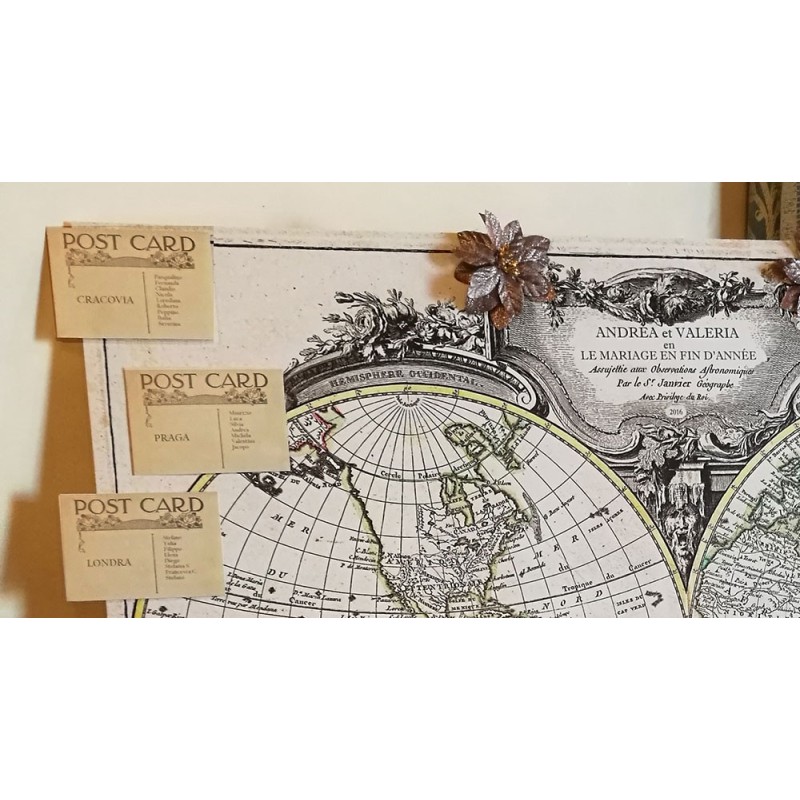 Tableau de mariage su cartoncino