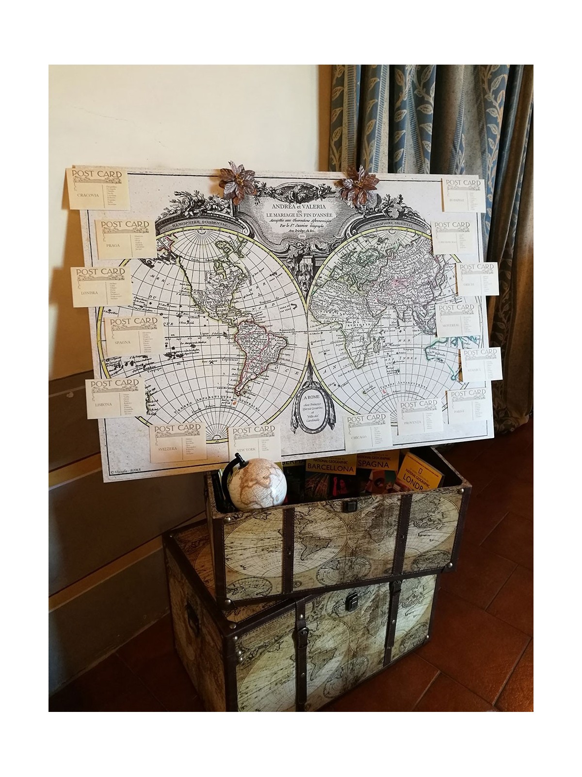 Tableau de mariage su cartoncino