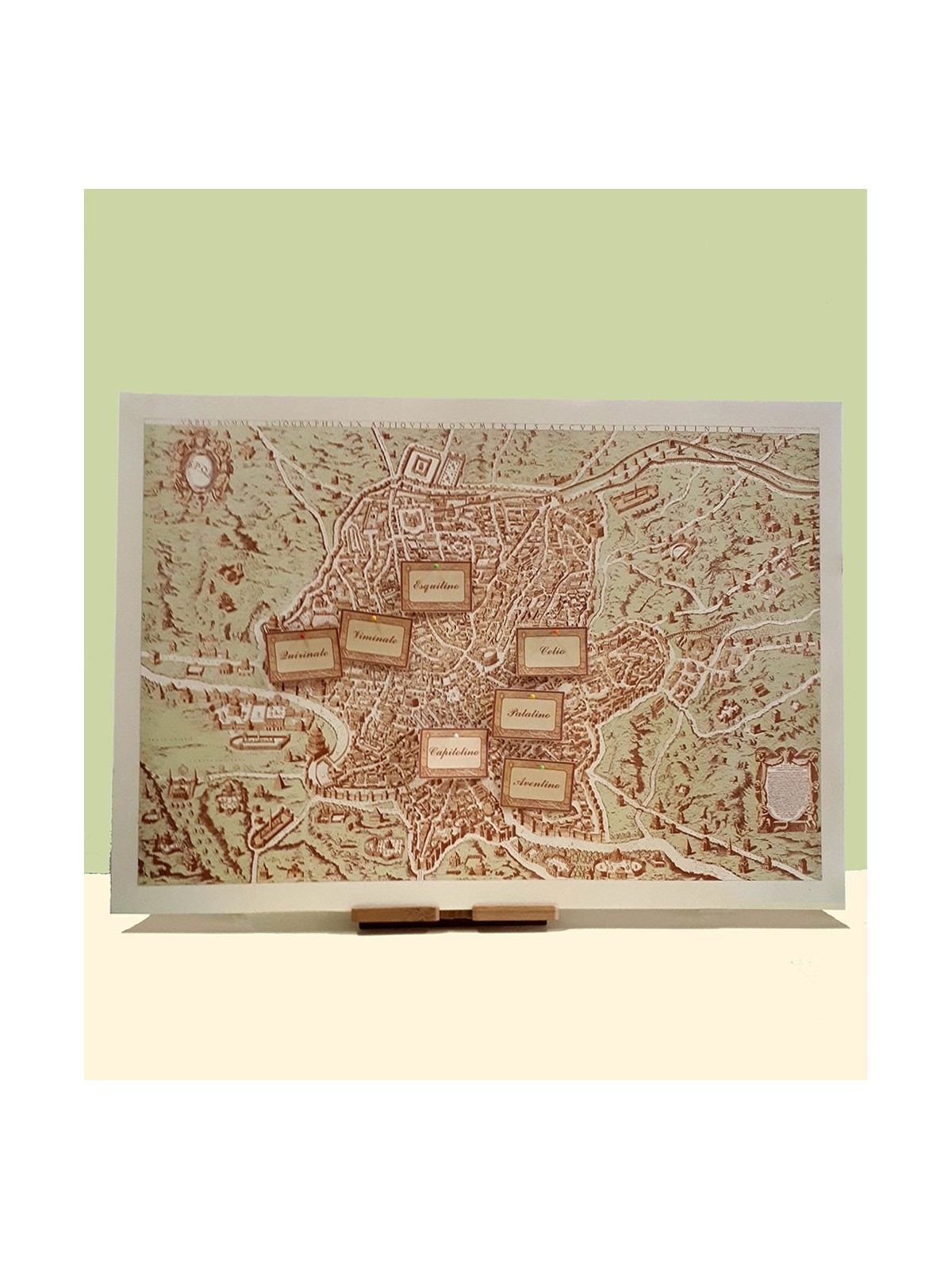 Tableau de mariage su legno di betulla