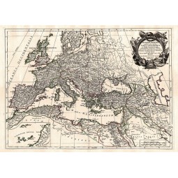 Carta geografica antica dell'impero romano