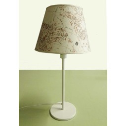 Lampada con carta geografica