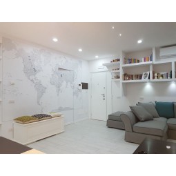 Carta da parati con carte geografiche