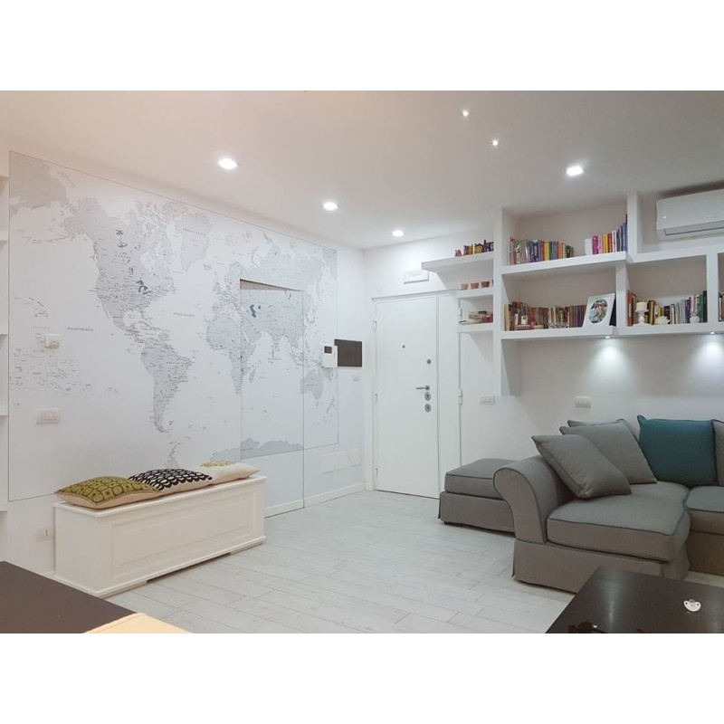 Carta da parati con carte geografiche