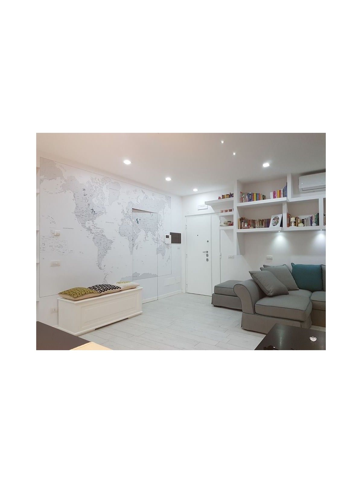 Carta da parati con carte geografiche