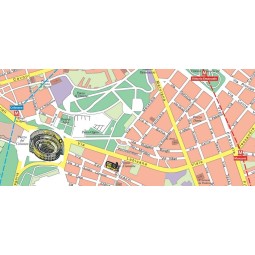 Carta stradale della città di Roma