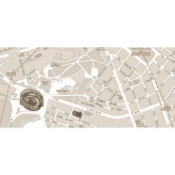 Carta stradale della città di Roma