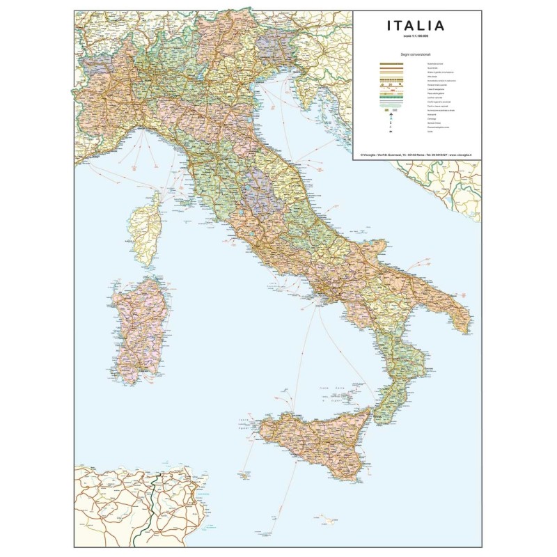 Italia politico stradale Nord