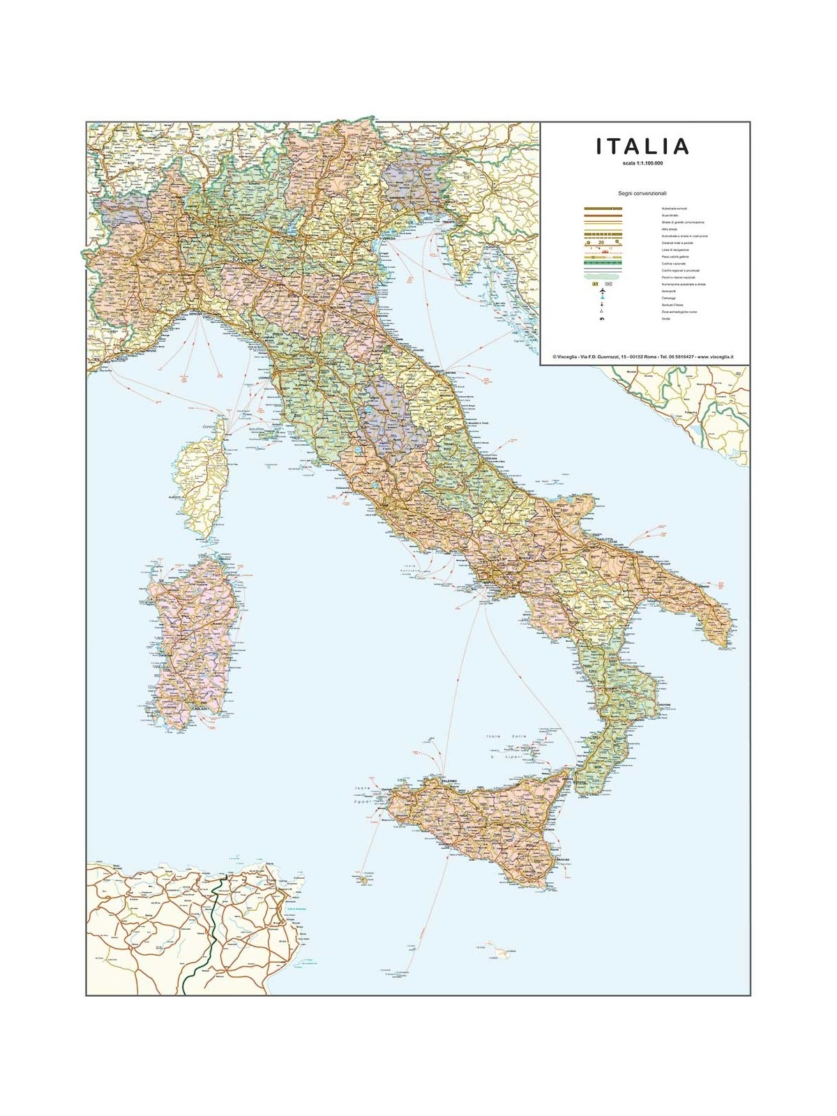 Italia politico stradale Nord