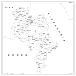 Map of Abruzzo with postal codes