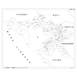 Provincia amministrativa in bianco e nero