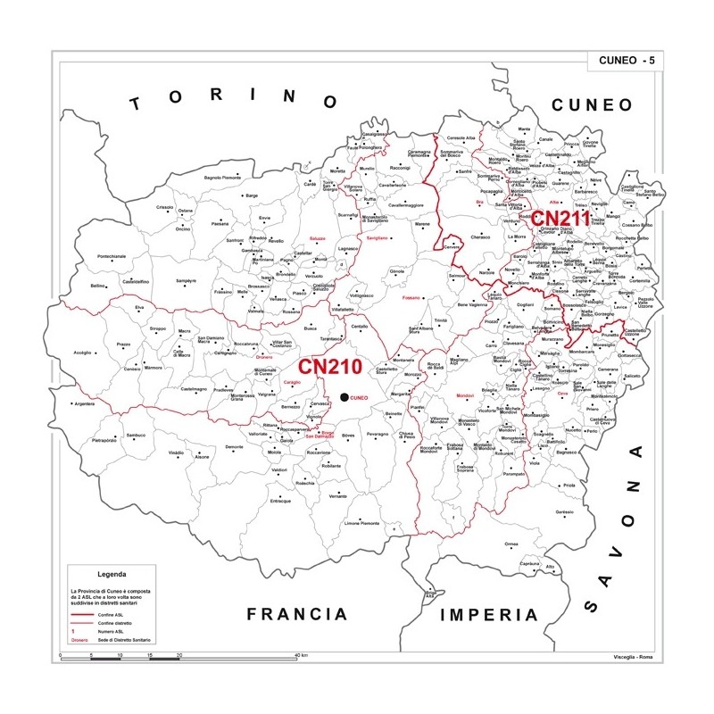 Provincia amministrativa con ASL