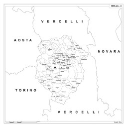 Map of Abruzzo with postal codes