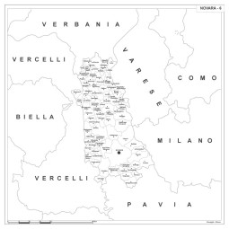 Map of Abruzzo with postal codes
