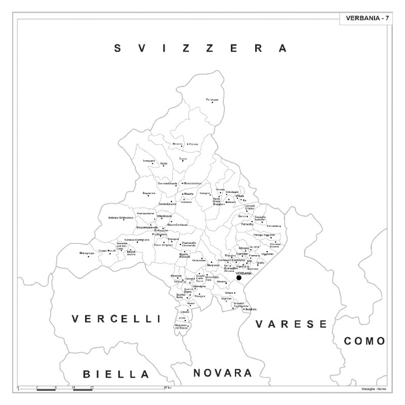 Map of Abruzzo with postal codes