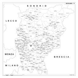 Map of Abruzzo with postal codes